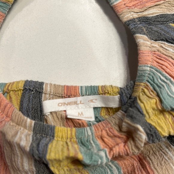 O’Neill Girls Striped Multicolor Top - Picture 2 of 4